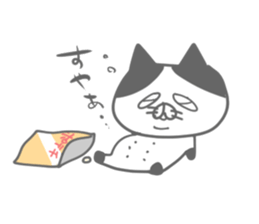 uzakawa drooping eyes cat4 sticker #11484170