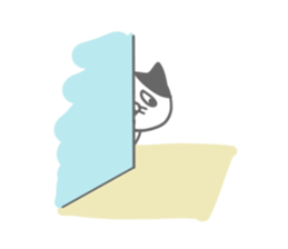 uzakawa drooping eyes cat4 sticker #11484174