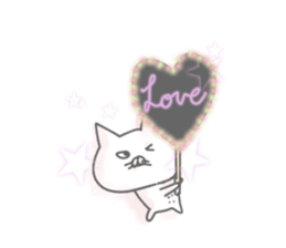 uzakawa drooping eyes cat4 sticker #11484179