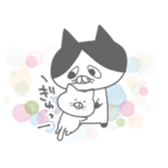 uzakawa drooping eyes cat4 sticker #11484188