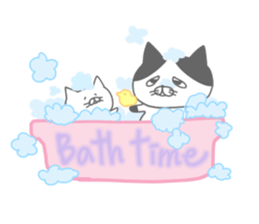 uzakawa drooping eyes cat4 sticker #11484189