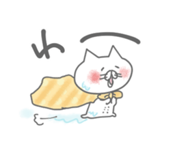 uzakawa drooping eyes cat4 sticker #11484190