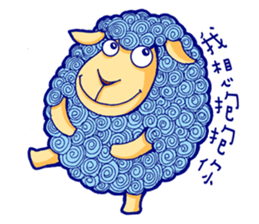 Curly Sheep sticker #11484434