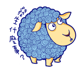 Curly Sheep sticker #11484438
