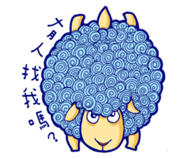 Curly Sheep sticker #11484451