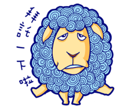 Curly Sheep sticker #11484470