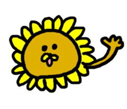 Sunflower Lion! sticker #11484552