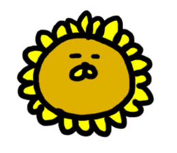 Sunflower Lion! sticker #11484566