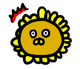 Sunflower Lion! sticker #11484575