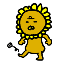 Sunflower Lion! sticker #11484587