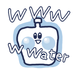Friendly hydrogen water sticker #11485257