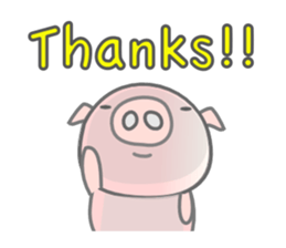 English Talk ! PINK Pig ! sticker #11485472
