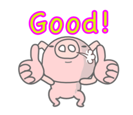 English Talk ! PINK Pig ! sticker #11485473