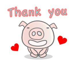 English Talk ! PINK Pig ! sticker #11485477
