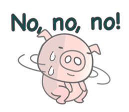 English Talk ! PINK Pig ! sticker #11485481