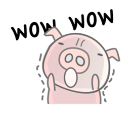 English Talk ! PINK Pig ! sticker #11485482