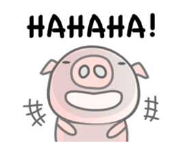 English Talk ! PINK Pig ! sticker #11485485