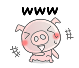 English Talk ! PINK Pig ! sticker #11485486