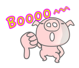 English Talk ! PINK Pig ! sticker #11485488