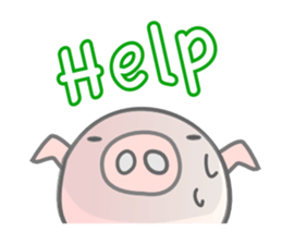 English Talk ! PINK Pig ! sticker #11485490