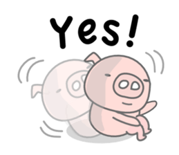 English Talk ! PINK Pig ! sticker #11485492