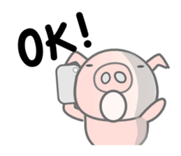 English Talk ! PINK Pig ! sticker #11485493