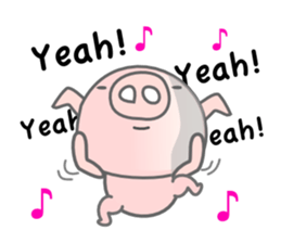 English Talk ! PINK Pig ! sticker #11485495