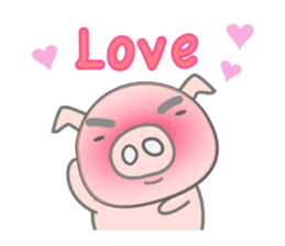 English Talk ! PINK Pig ! sticker #11485496