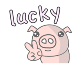 English Talk ! PINK Pig ! sticker #11485498