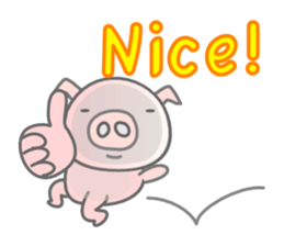 English Talk ! PINK Pig ! sticker #11485503