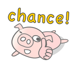 English Talk ! PINK Pig ! sticker #11485508
