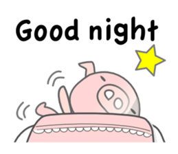 English Talk ! PINK Pig ! sticker #11485510
