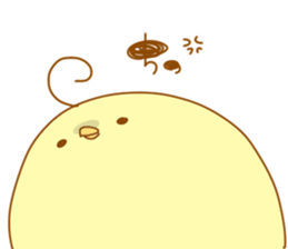 a chubby chick sticker #11486878