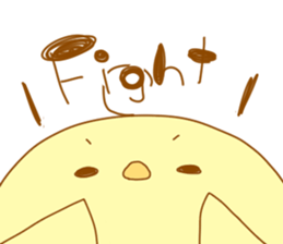 a chubby chick sticker #11486882