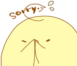 a chubby chick sticker #11486895