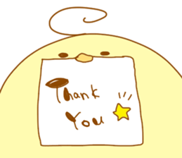 a chubby chick sticker #11486896