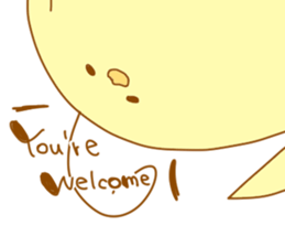 a chubby chick sticker #11486897