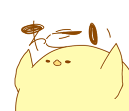 a chubby chick sticker #11486901