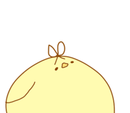a chubby chick sticker #11486910