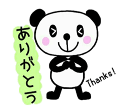Five colour Pandas by moeto sticker #11487836
