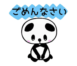 Five colour Pandas by moeto sticker #11487836