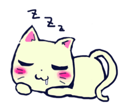 Daily life of the cat . sticker #11488243