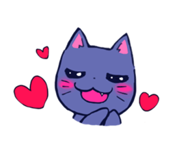 Daily life of the cat . sticker #11488267