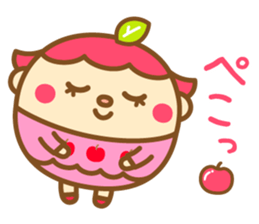 Apple-chan and pear-kun sticker #11489436