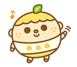 Apple-chan and pear-kun sticker #11489462