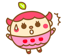 Apple-chan and pear-kun sticker #11489463