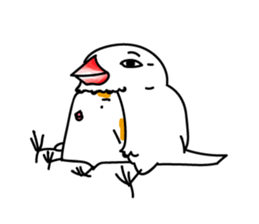 Three Birds -- close friends ?? -- sticker #11489851