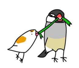 Three Birds -- close friends ?? -- sticker #11489852