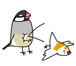 Three Birds -- close friends ?? -- sticker #11489853