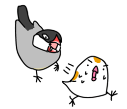 Three Birds -- close friends ?? -- sticker #11489856